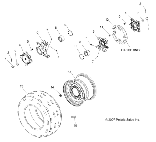 Polaris Brake Disc, Rear, Genuine OEM Part 5248213, Qty 1 - Picture 3 of 3