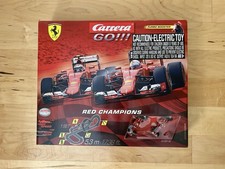 Carrera GO!!! 1:43 Red Champions Slot Racing with 2 Formula Cars + Turbo Booster