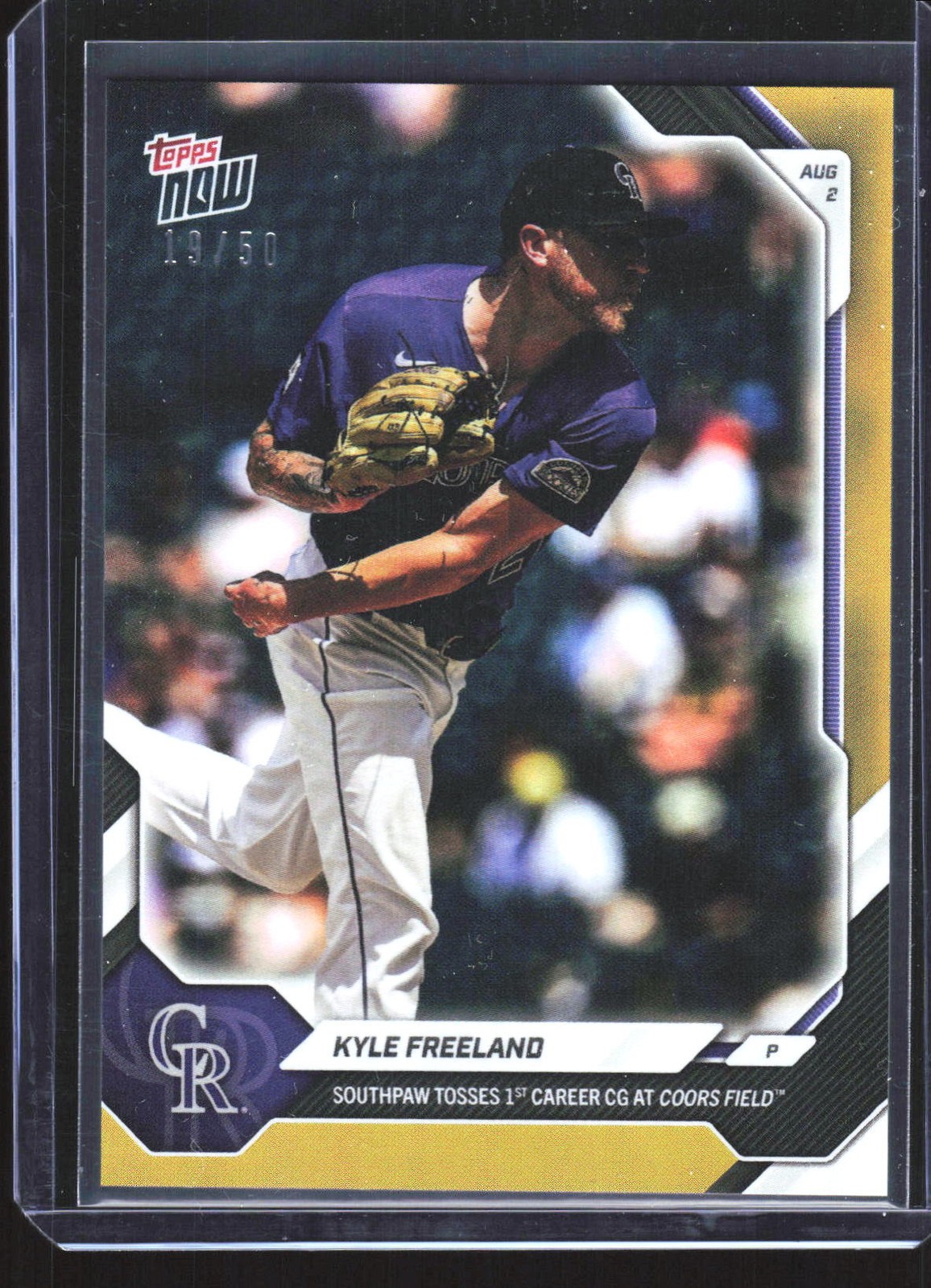Kyle Freeland #/50 Gold Foil #514 2026 Topps Now Colorado Rockies