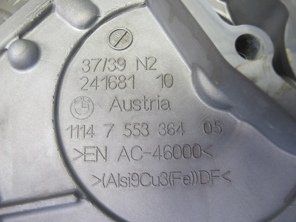 11-16 BMW F07 F12 F10 550i N63 4.4L двигатель нижняя крышка ГРМ OEM - Изображение 3 из 4