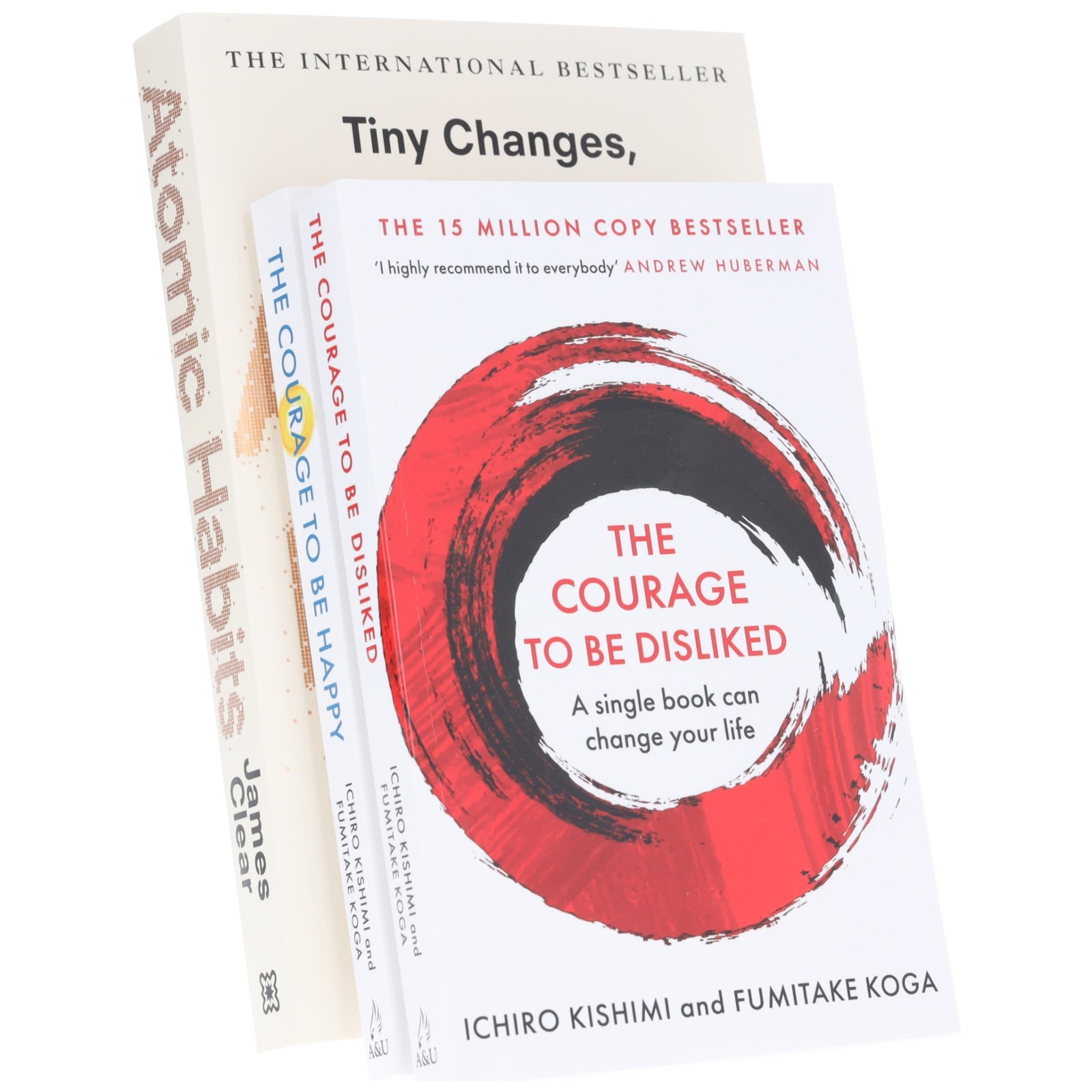 Ichiro Kishimi & Fumitake Koga & James Clear Unisex Atomic Habits, The Courage To Be Disliked And The Courage To Be Happy 3 Books Collection Set - Image 3