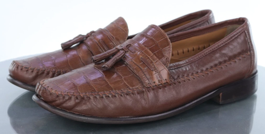 Florsheim Animal Print Leather Upper Dress Shoes for Men for  display picture 2