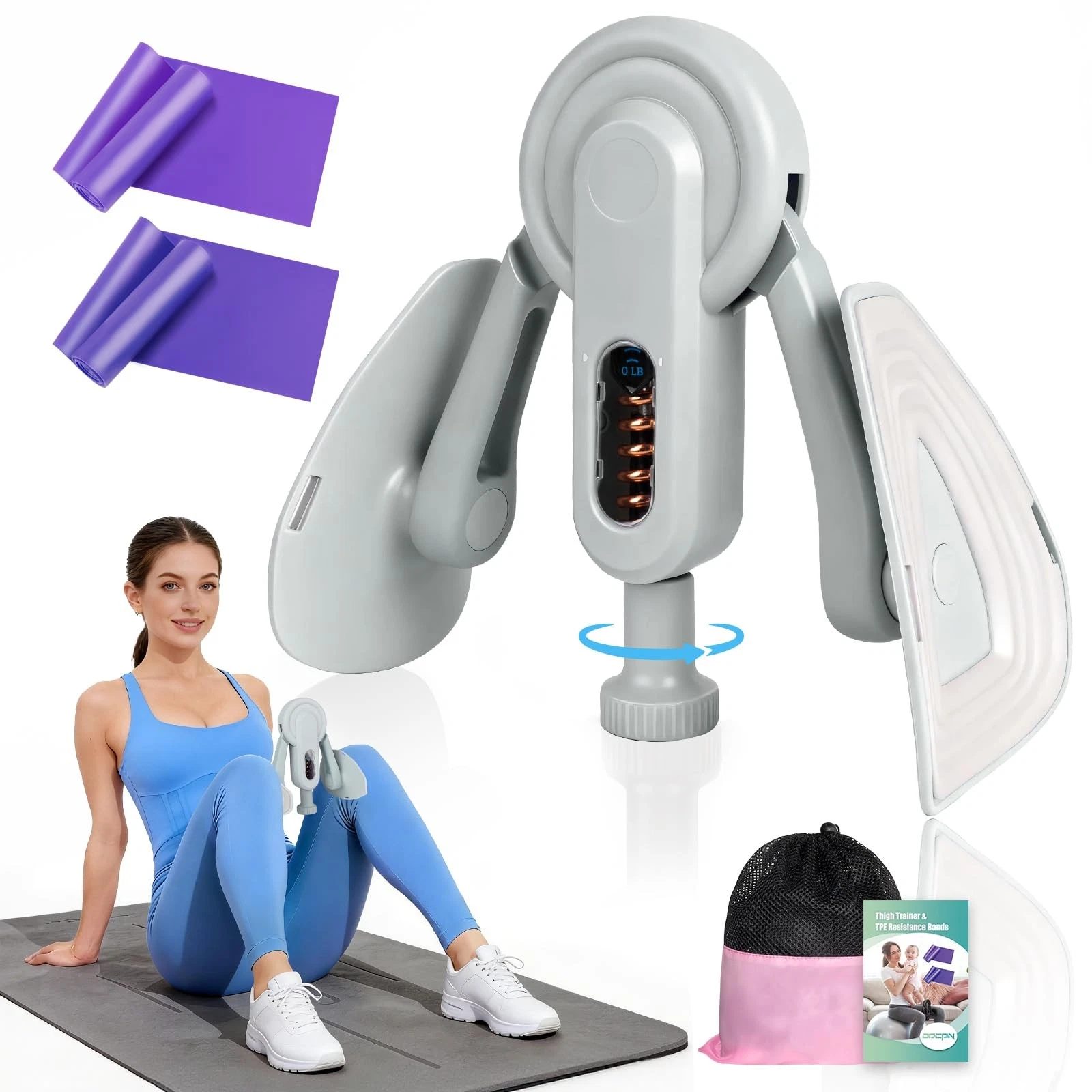 Inner Thigh Exerciser for Women, Resistance Bands for Physical Therapy Women ...