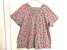 Woman Within Womens Blouse 3X Plus 30/32 Flor...