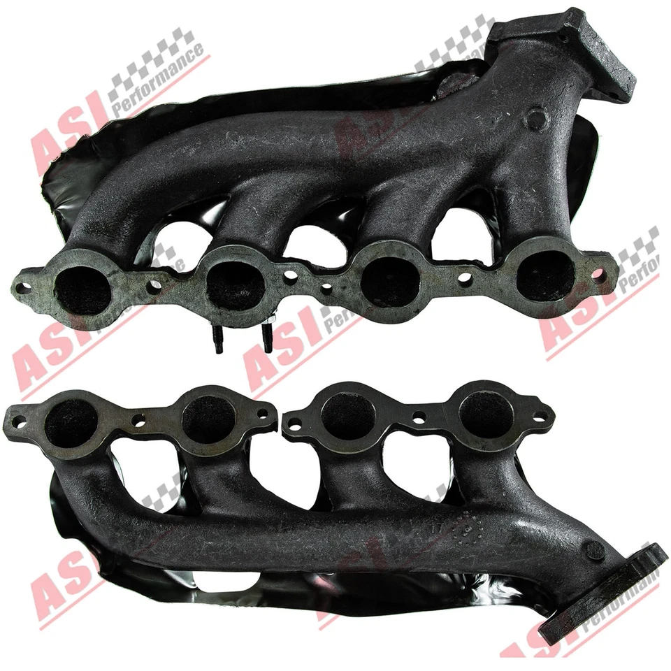 2x Exhaust Manifold Fit 2001-13 GMC Yukon XL 1500/2500 GMC Sierra Chevy Suburban Foto 3 de 4