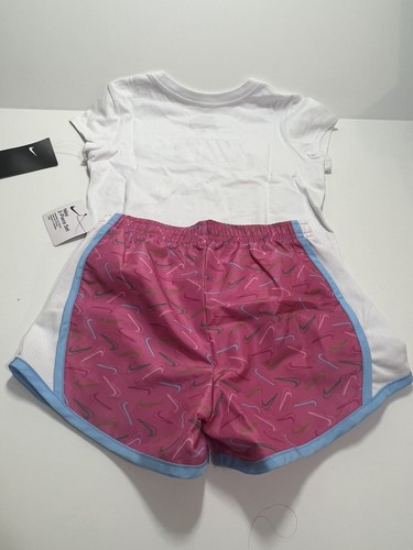 Size 6X NIKE AUTHENTIC GIRLS ORIGINAL BRAND 2Pc TEE & SHORTS SET - Picture 4 of 4