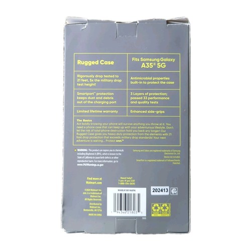 ONN Schutzhülle Grip Case Samsung Galaxy A35 5G Dual Layer 21' Fallschutz NEU - Bild 2 von 2