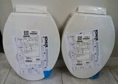 Two New Kohler Quick Release Highline QC Toilet Seats, 1579276-0 Elongated White