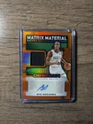 2024-25 Panini Obsidian Matrix Material Autos Ayo Dosunmu Orange #17/75