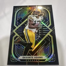 #'ed/25 🔥 DAVANTE ADAMS SSP 2021 Panini Obsidian Electric Etch Yellow No. 36