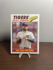 2026 Topps Heritage Riley Greene White Chrome Base All-Stars Detroit Tigers #152