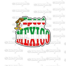 Disney Epcot Mexico title ug Premade Scrapbook Paper Piece Die Cut