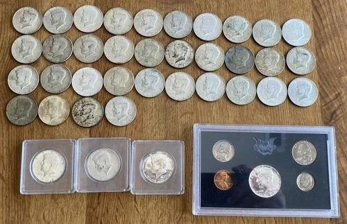 Lot of 38 Kennedy Half Dollars (40% Silver)