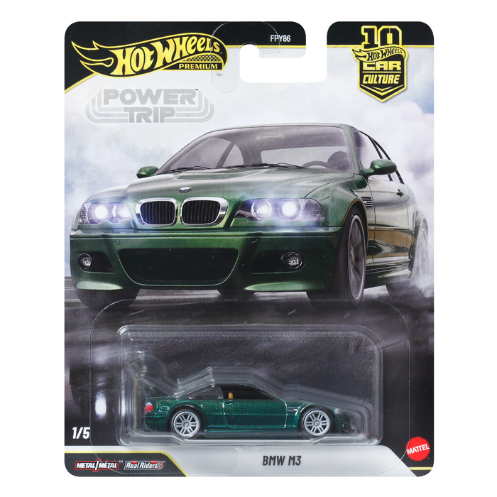2026 HOT WHEELS CAR CULTURE POWER TRIP BMW M3 GREEN FPY86-961 R 1