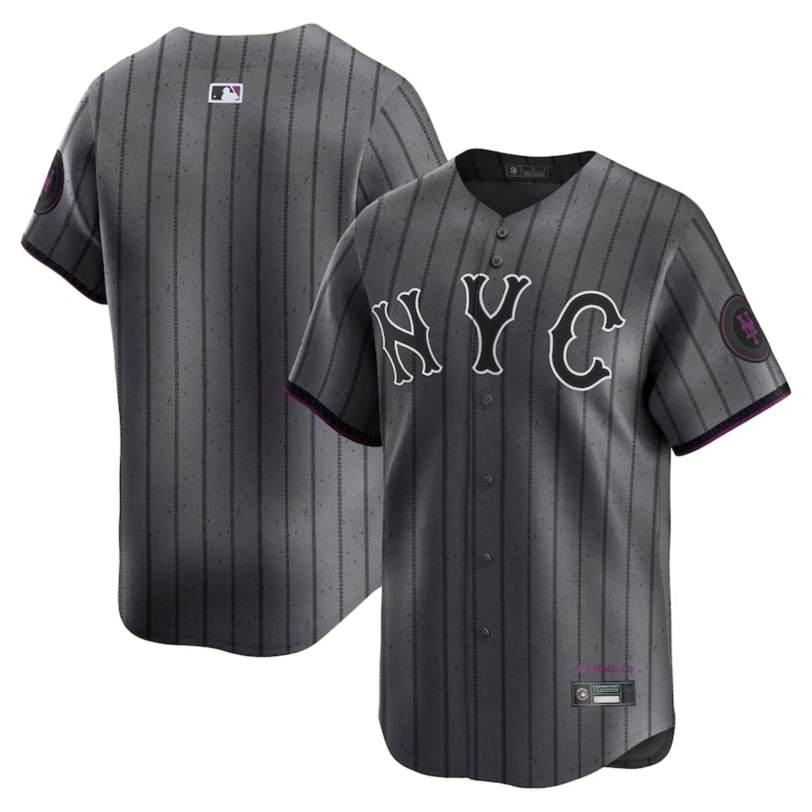 Men's Mets Gray City Connect Limited Player Jersey
