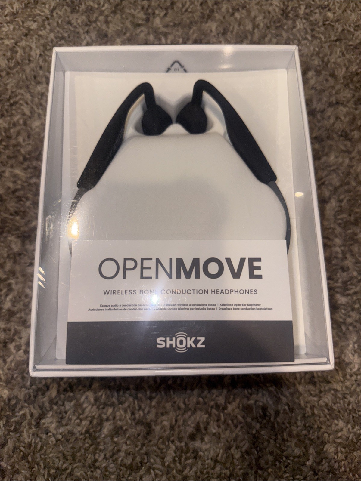 AfterShokz OpenMove Gray Bone Conduction Headphones S661-ST-GY-US