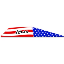 Bohning Atlas Vanes American Flag 100 pk.