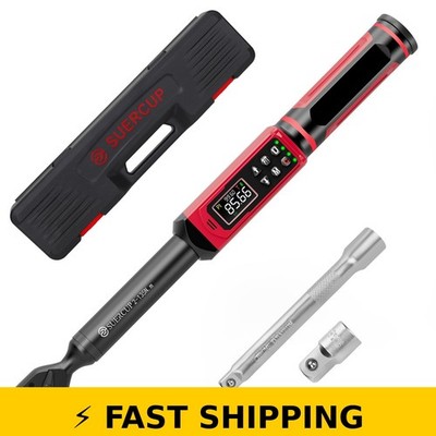 SUERCUP Digital Torque Wrench 3/8'' (1.5-99.6Ft.Lb/2-135Nm)