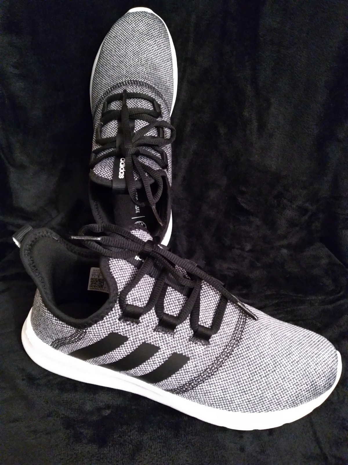 Cloudfoam Comfort Sneakers Black Lace Up 7.5