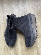 Adidas NMD S1 Sock Ankle Sneaker Boots Black Carbon Size uk 4 EUR 36 2/3