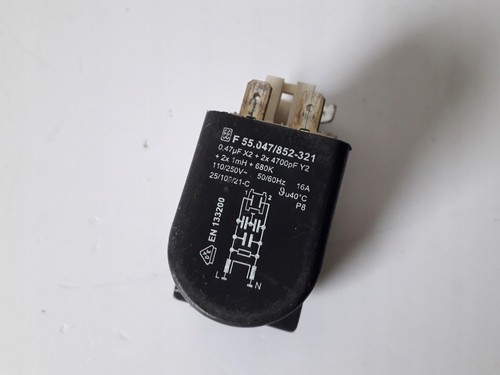 Aus der Waschmaschine zerlegt, Entstörfilter F55.047/852-321