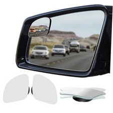 Blind Spot Mirror, HD Glass Frameless Convex Wide Angle Stick on Rhombus L1