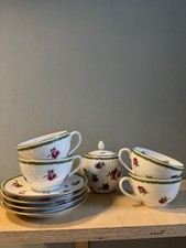 Vintage Bernardaud, Limoges bone china 'Aux roses'  tea set