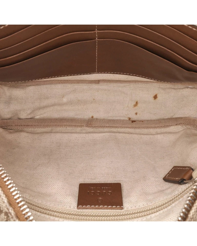 Preloved gucci Geometric Patterned Crossbody Bag Women Brown Clutches One Size Foto 4 de 4