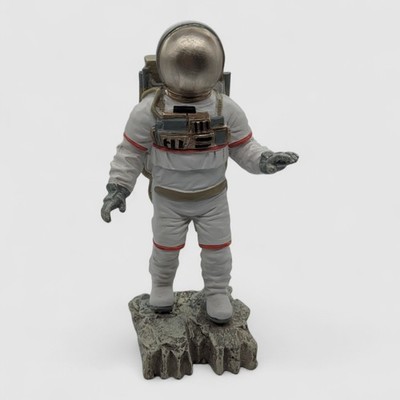 Astronaut Figur Statue - 22,5 cm Weltraummann auf Mond Felsen Skulptur Wohndeko