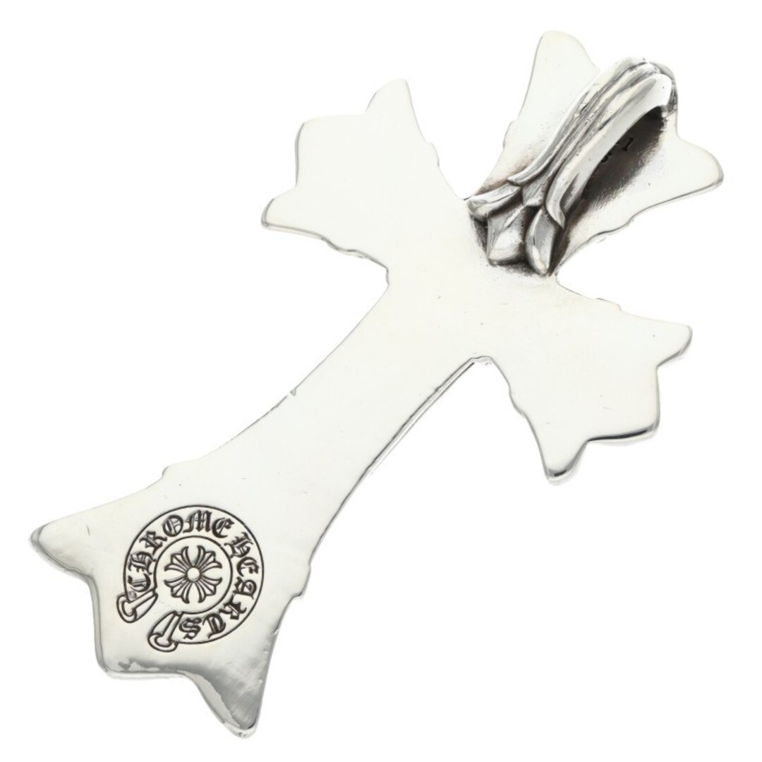 Chrome Hearts DBL CH CRS LRG large Double Cross Silver Necklace Top Men's Used 9 thumbnail 3