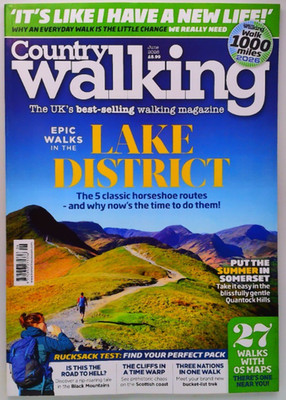 Country Walking magazine June 2026 Epic walks in the Lake District + Somerset