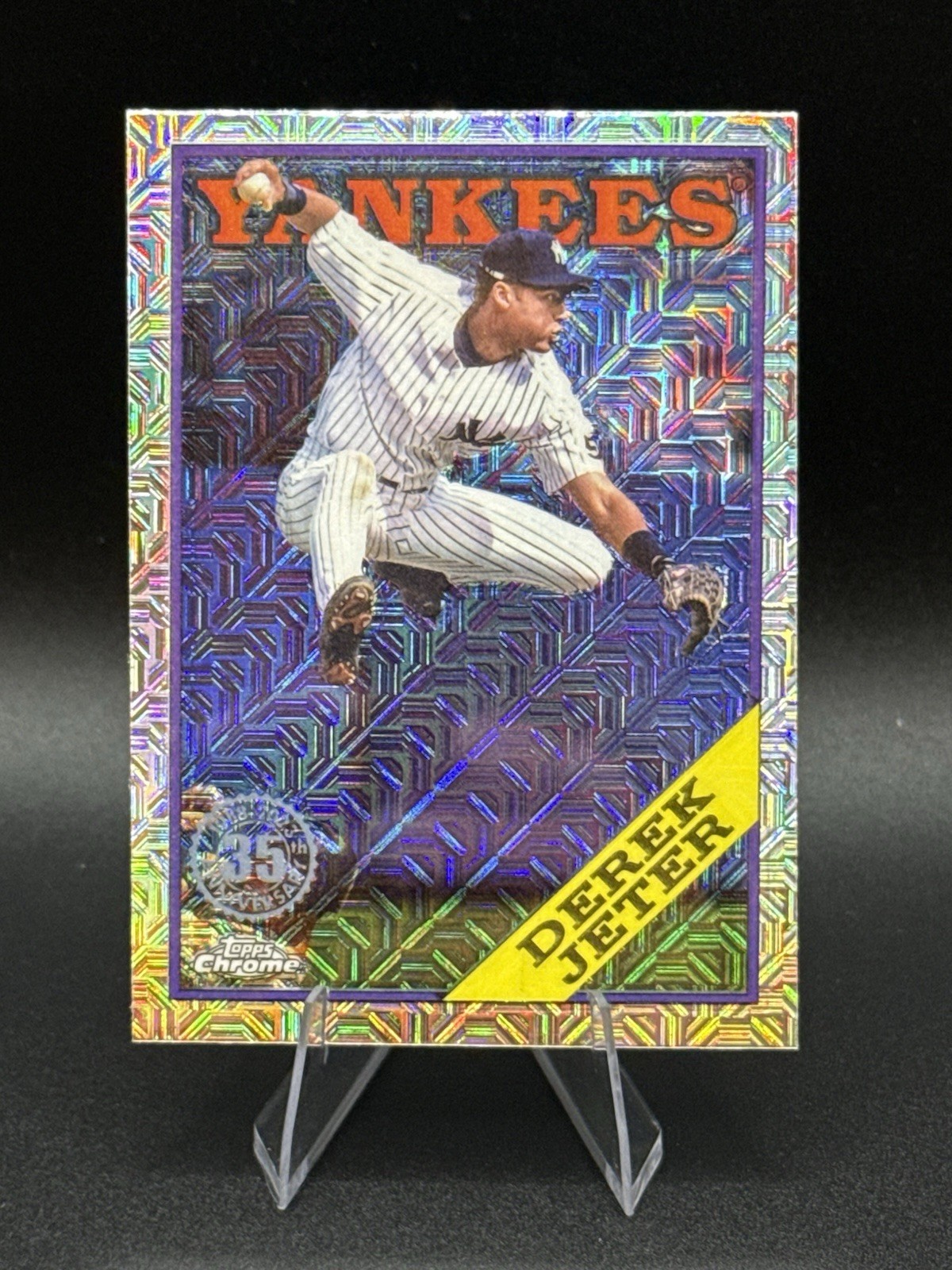 2023 Topps Series 2 1988 Topps Chrome Silver Pack Mojo Derek Jeter #2T88C-13 ST3