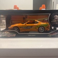 Jada 118 Fast Furious Brians Toyota Supra 25th Anniversary Orange