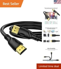 8K/4K DMI Cable 6ftDMI 2.1,8k@60z,48gbps&4k@120z,18gbpsUltra ig Speed Gold Pl...