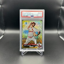2017 Bowman Chrome Sandy Alcantara Gold Shimmer PSA 10 Rookie