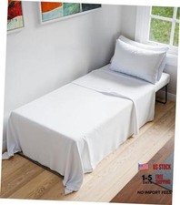 Cot Sheet Set 25  x 75    Easy-Fit Cot Size Cot Sheets 25x75 01- White