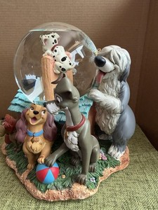 Disney’s Dogs Musical Snow Globe Tune “Oh Where Has My Little Dog Gone” ~ RARE