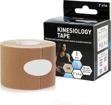 Kinesiology Therapeutic Tape Roll Cotton Elastic Sports Roll 2  x 16.4 Feet