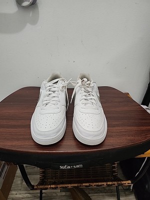 Nike Court Vision Low Athletic Shoe, Women's Size 11 , White/Silver