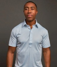 Collars and Co Semi-Spread Collar Light Blue - Size Medium