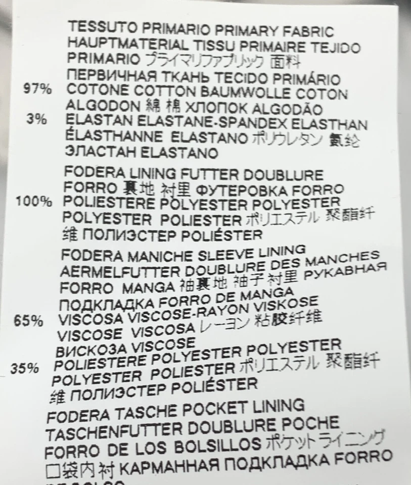 DSQUARED2 Hombre Azul Marino Frente Plano Vestido Pantalones Talla 54 Foto 4 de 4