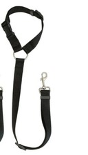 Pet Car Seat Belt Safety Adjustable Restraint Harness Dog Lead Headrest Black