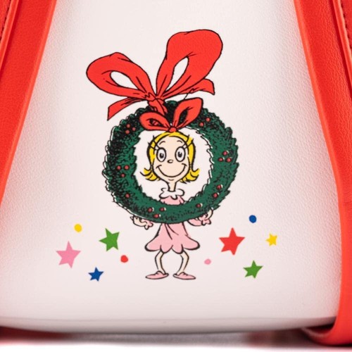 Loungefly Dr. Seuss The Grinch Chimney Thief Women's Double Strap Shoulder Bag - Picture 5 of 6