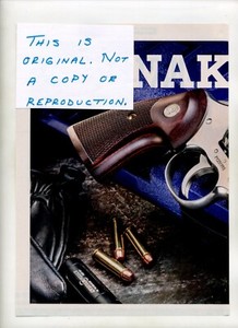 Colt Python w/ Three Inch Barrel Revolver Magazine Article (FREE SHIPPING)