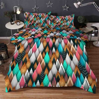 #ad #ad Pinhole Serration 3D Printing Duvet Quilt Doona Covers Pillow Case Bedding Sets AU $189.00