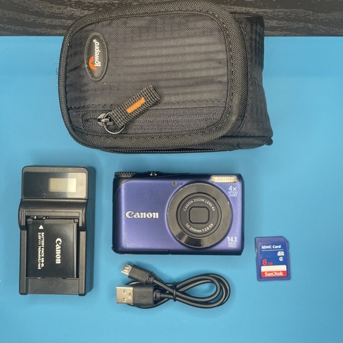 Canon PowerShot A2200 HD 14.1MP Digital Camera W/ 8GB SD, Battery