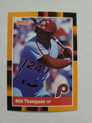 MILT THOMPSON 1988 DONRUSS BASEBALL'S BEST BASEBALL CARD # 296 E0042