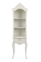 Premier Housewares 3 Shelf Chateau Chantilly Unit With Drawer - Cream Premier Housewares 3 Shelf Chateau Chantilly Unit With Drawer - Cream