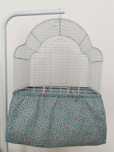 Bird cage seed cover for base