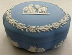 Wedgewood Candy Box & Lid Cream Color on Lavender (Pale Blue) Jasperware — photo 4